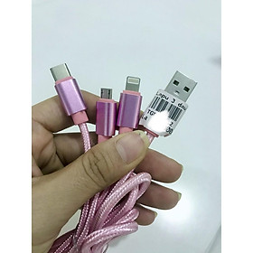 Cáp sạc dù L.A.P.U 3 in 1 rẻ