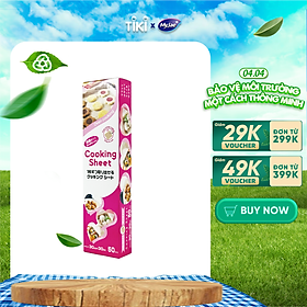 Mua  MyJae x Toyal  Giấy Nến 2 Mặt Lót Nồi Chiên  Nướng Bánh  Giấy Lót Chống Dính 30cm x 30cm (50 Tờ/Hộp)