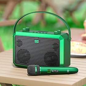 Hình ảnh Loa Bluetooth Hát Karaoke Kèm 1 Micro Không Dây Cầm Tay Cho Gia Đình, Đi Dã Ngoại, Picnic, Du Lịch SHIDU SD-M5 - Hàng Chính Hãng