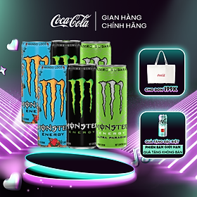 Hộp 6 Lon Nước Tăng Lực Giải Khát Monster Mix 3 vị Monster Energy, Monster Ultra Paradise, Monster Mango Loco 355ml/Lon Sale 25.3 Coca-Cola Official Store