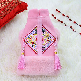 Áo Tết cho chó mèo Áo dài ba lỗ RA01