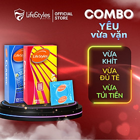 Combo bao cao su LifeStyles Classic 12 bao + 1 hộp bao cao su LifeStyles Fantasy 12 bao