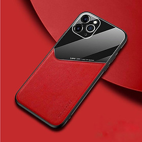 Ốp Lưng Kính Màu Và Da Cao Cấp Dành Cho Iphone 11 Pro Max