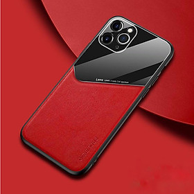 Ốp Lưng Kính Màu Và Da Cao Cấp Dành Cho Iphone 11 Pro Max Nhiều Màu