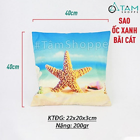 Vỏ gối tựa Sofa phong cách biển VOGOI-02