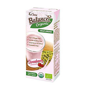 Sữa Gạo Hữu Cơ Vị Dâu 4Care Balance - 180ml