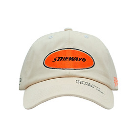 Nón Lưỡi Trai 5THEWAY Vàng Cát aka 5THEWAY /oval/ Unstructure Washed Dad Cap in BLEACH SAND