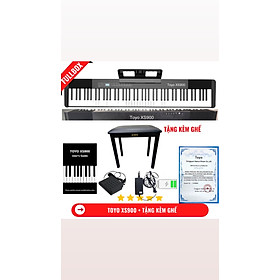 Mua Đàn Piano Điện Toyo XS900 -88 Phím Nặng Cảm Lực - Kết Nối Bluetooth + Tai Phone + Tặng Kèm Ghế Gấp