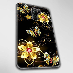 Ốp lưng dành cho Xiaomi Redmi 9, Redmi 9A, Redmi 9C mẫu Hoa bướm vàng
