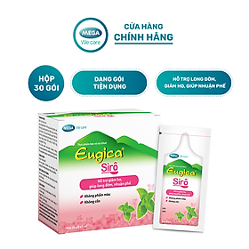 Siro thảo dược hỗ trợ giảm ho, long đờm, nhuận phế EUGICA SYRUP (Hộp 30 gói x 5 ml)