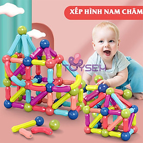 Đồ chơi xếp hình nam châm sáng tạo dành cho bé từ 3 tuổi 36 chi tiết