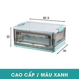 Mua Thùng Nhựa PP Đựng Đồ Gấp Gọn  Có Nắp Đậy Kín Gấp Gọn Thông Minh 38L Đựng Sách  Quần Áo  Đồ Chơi Đa Năng