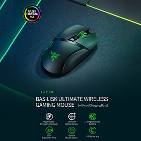 Razer Basilisk Ultimate Wireless Mouse HyperSpeed Wireless Technology 20000DPI FOCUS+ Optical Sensor (without Charging