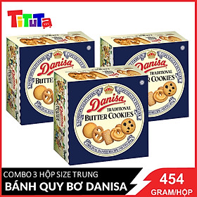 BÁNH QUY BƠ DANISA 454GRAM (3 HỘP)