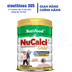 Sữa Bột Nucalci Gold 51 Tuổi Trở Lên Lon Thiếc 800g