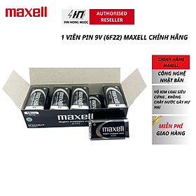 Mua Hộp Pin 9V   Pin vuông ( Mã 6F22 ) Maxell Siêu bền - Hàng chính hãng