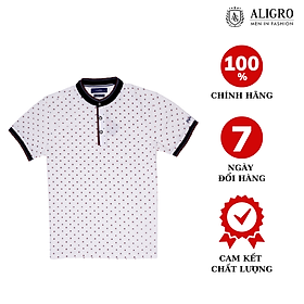 Hình ảnh ÁO POLO CỔ TRỤ MÀU TRẮNG ALGPLO35