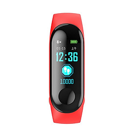 M3C Smart Band Color Screen Bracelet Blood Pressure Monitor Smart Ring black