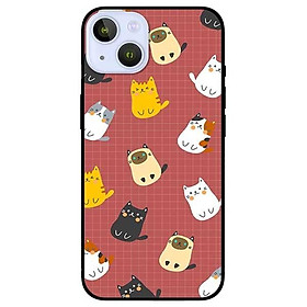 Ốp lưng dành cho Iphone 13 Mini - Iphone 13 - Iphone 13 Pro - Iphone 13 Pro Max - Mèo Nền Nâu