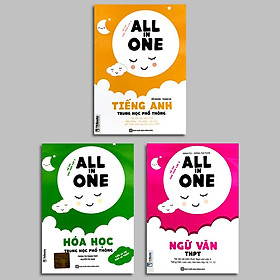 [Download Sách] Combo bộ sách ALL IN ONE - TIẾNG ANH - NGỮ VĂN - HÓA HỌC dành cho học sinh THPT TV