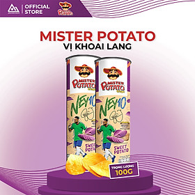 Bimbim khoai lang chiên Mister Potato hộp có hình Neymar 100g An Gia Sweets Snacks