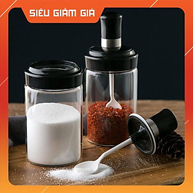 Mua Lọ thuỷ tinh đựng gia vị cao cấp 250ml - Tặng kèm thìa