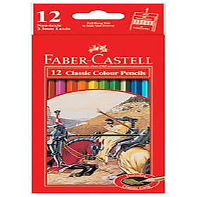 Bút Chì Màu Classic Knight Faber-Castell 12 màu dài (#115852)