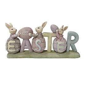 Easter Bunny Decor Bunny Statue for Tabletop Home Ornaments