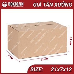 Mua 21x7x12 Combo 50 hộp Carton đóng gói hàng giá tại xưởng