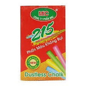 Phấn Viết Bảng Trắng/ Nhiều Màu Hộp/ 10 Viên - Hộp Phấn Mic Các Màu