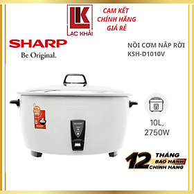 Mua Nồi cơm điện nắp rời Sharp KSH-D55V/D77V/D1010V - 5Lit / 7Lit / 10Lit - Hàng chính hãng - Bảo hành 12 tháng