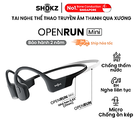 Tai Nghe Bluetooth Thể Thao Dẫn Truyền Âm Thanh Qua Xương SHOKZ OPEN RUN MINI S803 - Hàng Chính Hãng