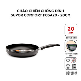 Mua (HÀNH CHÍNH HÃNG) Chảo chống dinh Supor F06A20 dùng xào nấu nhanh  chống dính tốt
