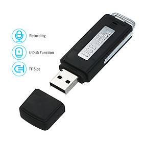 Mini USB Voice Recorder Digital Sound Audio Recorder Dictaphone 8GB USB Flash Drive Recording Device Rechargeable