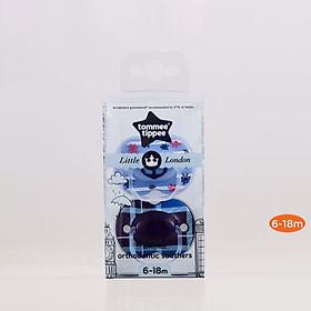 Ty ngậm cho bé Tommee Tippee Little London 6-18 tháng (vỉ 2 cái) - Xanh