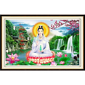 Mua tranh đính đá Quan Âm - chưa đính