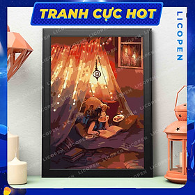 Mua Tranh Tô Màu Theo Số - Tranh Túp Lều Lý Tưởng - MS424