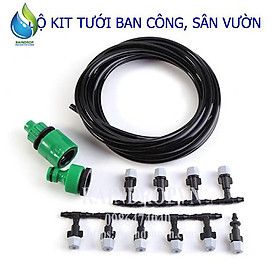 Bộ kit 20 béc phun sương xám tưới cây tự động kèm đầy đủ phụ kiện