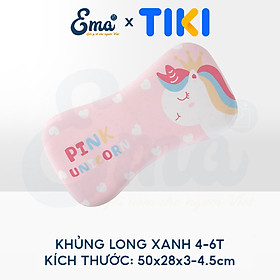 Gối cao su non trẻ em thiết kế công thái học cho bé từ 1-6 tuổi - Hàng cao cấp với ruột gối đục lỗ thoáng khí