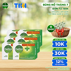 Combo 6 xà phòng Dettol kháng khuẩn 100g
