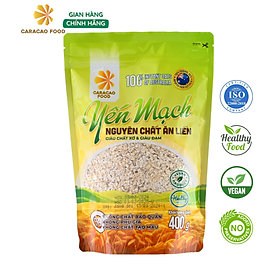 Yến mạch Úc Nguyên chất Ăn liền - Túi 400g, Ngũ Cốc Giảm Cân, Người Tập Gym Bổ Sung Dinh Dưỡng, Caracao Food