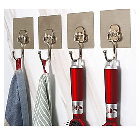 Mua Set 4 Móc Dán Tường Siêu Dính Trong Suốt Chịu Lực Tốt Treo Tường Chắc Chắn 7X7cm SCL87