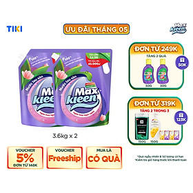 Combo 2 Túi Nước Lau Sàn 3.6kg Ngàn Hoa Ngọt Ngào