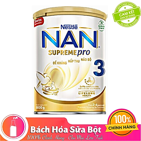 Sản phẩm dinh dưỡng công thức Nestlé NAN SUPREME 3 lon 800g (CÔNG THỨC BỔ SUNG 2HM-O)