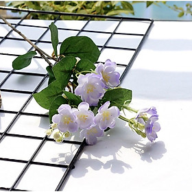 Cành hoa nhài nhân tạo cao cấp 60cm gồm nhiều nhánh hoa xinh xắn trong trẻo, hoa decor h