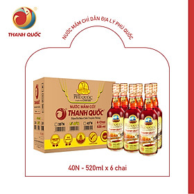 Nước mắm Thanh Quốc 40 độ đạm 520ml Hộp 6 Chai