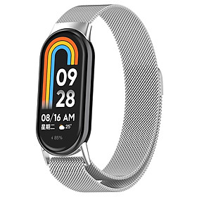 Dây Đeo Thép Thay Thế Dành Cho Xiaomi Mi band 8/9/10, Kai.N Milanese Pro_ Hàng chính hãng