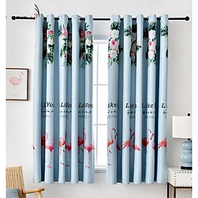 Mua Rèm cửa rèm che nắng chim hạc cao 2m(nhiều size) XANH  HỒNG