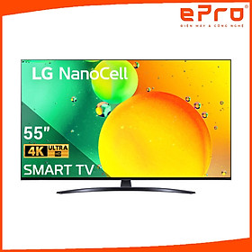 Hình ảnh Smart Tivi NanoCell LG 4K 55 inch 55NANO76SQA - Model 2022