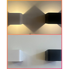 Đèn gắn tường hiện đại trang trí ngoài trời, trong nhà hắt 2 đầu VNT5050A/B